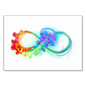 Infinity with Rainbow Jellyfish Tischnummer (Vorderseite)