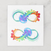 Infinity with Rainbow Jellyfish Treuekarte (Außenseite Aufgefaltet)