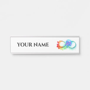 Infinity with Rainbow Jellyfish Türschild