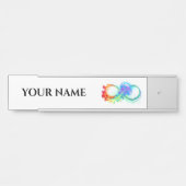 Infinity with Rainbow Jellyfish Türschild (Vorderseite )