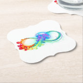 Infinity with Rainbow Jellyfish Untersetzer (angewinkelt)