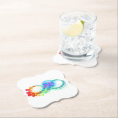 Infinity with Rainbow Jellyfish Untersetzer (Vor Ort)