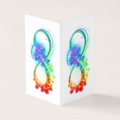 Infinity with Rainbow Jellyfish Visitenkarten (Vorderseite)