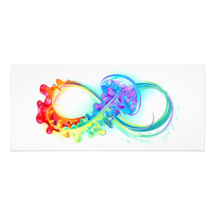 Infinity with Rainbow Jellyfish Werbekarte