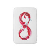 Infinity with Red Wine Badematte (Vorderseite Vertikal)
