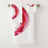Infinity with Red Wine Badhandtuch Set (Insitu)