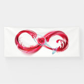 Infinity with Red Wine Banner (Horizontal)