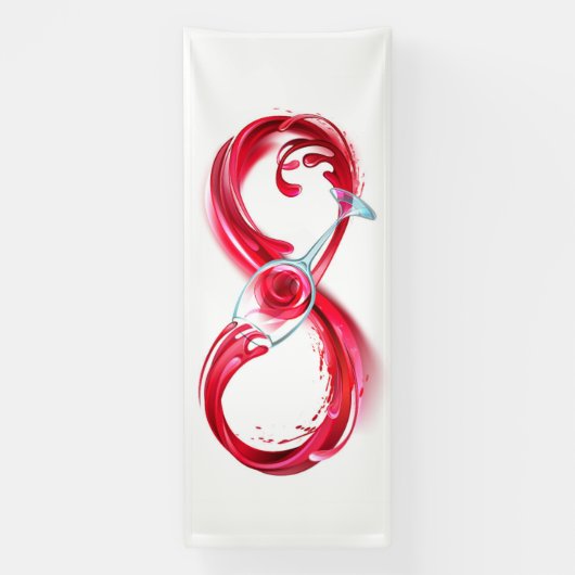 Infinity with Red Wine Banner (Vertikal)