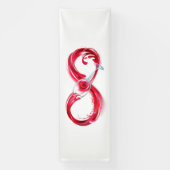 Infinity with Red Wine Banner (Vertikal)
