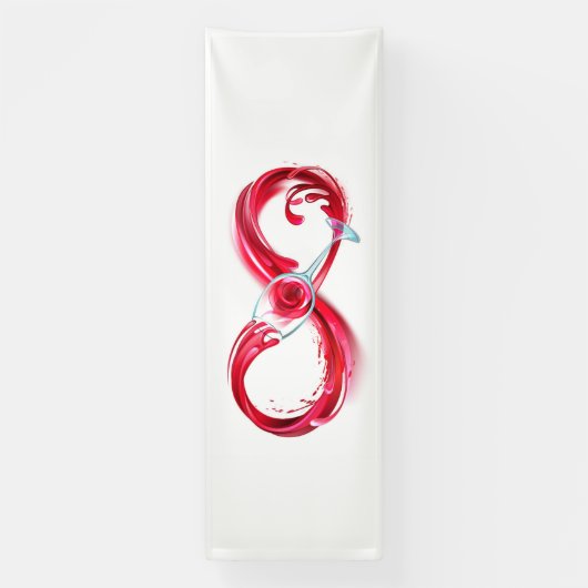 Infinity with Red Wine Banner (Vertikal)