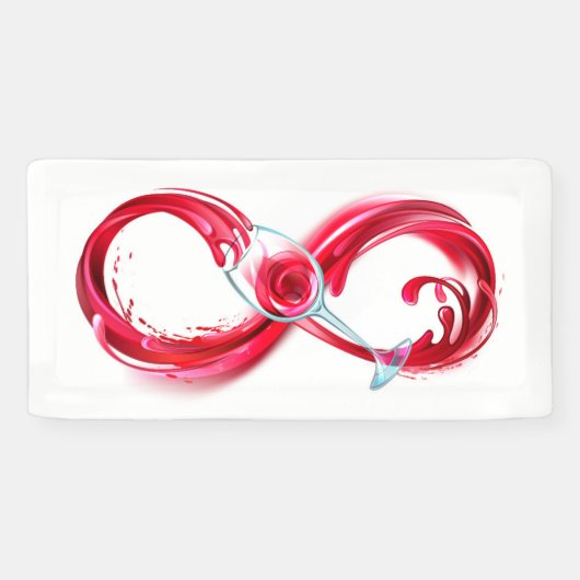 Infinity with Red Wine Banner (Horizontal)