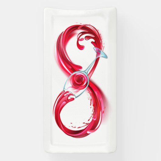 Infinity with Red Wine Banner (Vertikal)