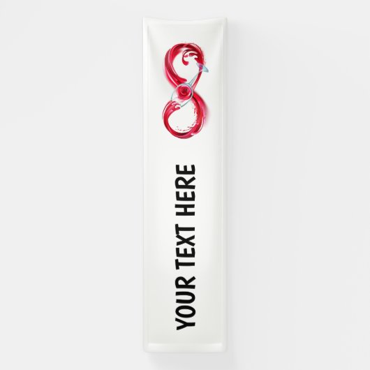 Infinity with Red Wine Banner (Vertikal)