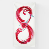 Infinity with Red Wine Banner (Vertikal)