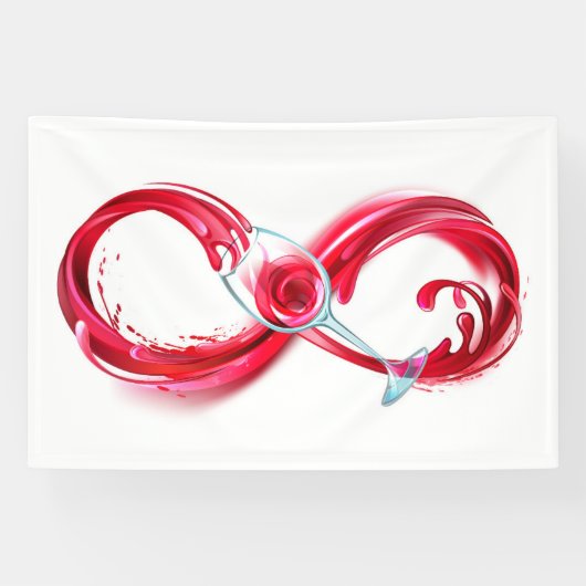 Infinity with Red Wine Banner (Horizontal)