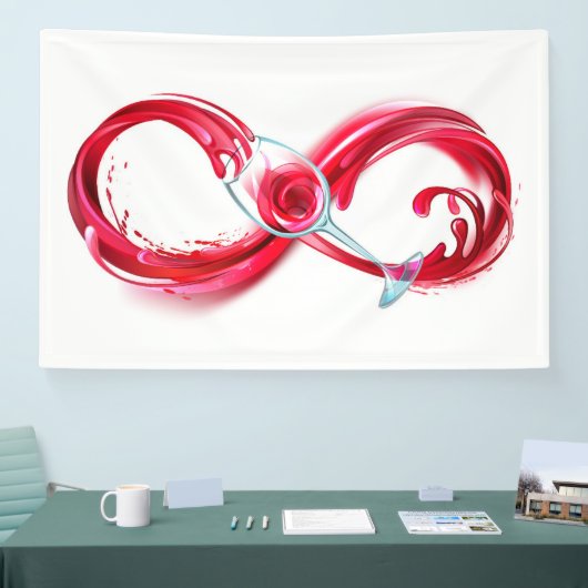 Infinity with Red Wine Banner (Messe)