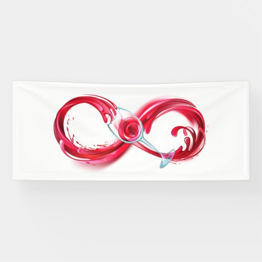 Infinity with Red Wine Banner (Horizontal)