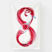Infinity with Red Wine Banner (Vertikal)