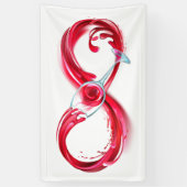 Infinity with Red Wine Banner (Vertikal)
