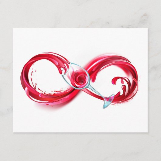 Infinity with Red Wine Begleitkarte (Vorderseite)