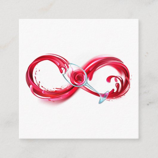 Infinity with Red Wine Begleitkarte (Vorderseite)
