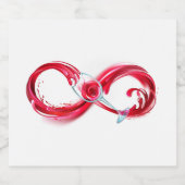 Infinity with Red Wine Bierflaschenetikett (Einzelnes Label)