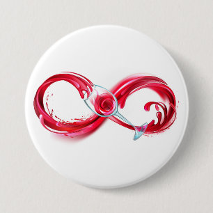 Infinity with Red Wine Button