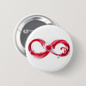 Infinity with Red Wine Button (Vorne & Hinten)