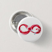 Infinity with Red Wine Button (Vorne & Hinten)