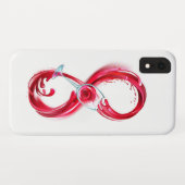 Infinity with Red Wine Case-Mate iPhone Hülle (Rückseite (Horizontal))