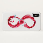 Infinity with Red Wine Case-Mate iPhone Hülle (Rückseite (Horizontal))