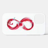 Infinity with Red Wine Case-Mate iPhone Hülle (Rückseite (Horizontal))