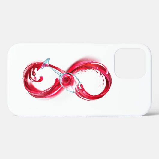 Infinity with Red Wine Case-Mate iPhone Hülle (Rückseite (Horizontal))