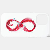 Infinity with Red Wine Case-Mate iPhone Hülle (Rückseite (Horizontal))
