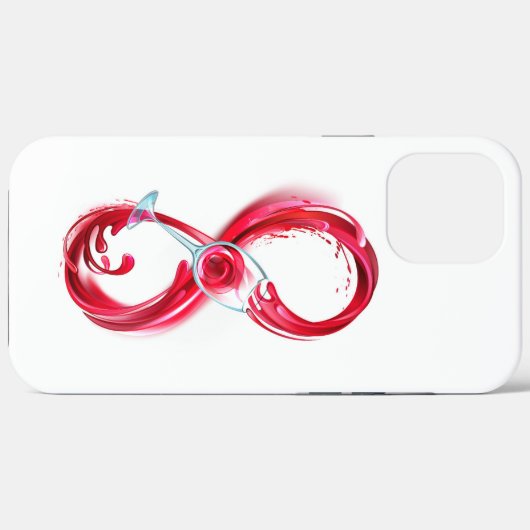 Infinity with Red Wine Case-Mate iPhone Hülle (Rückseite (Horizontal))