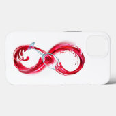 Infinity with Red Wine Case-Mate iPhone Hülle (Rückseite (Horizontal))