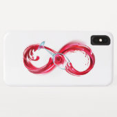 Infinity with Red Wine Case-Mate iPhone Hülle (Rückseite (Horizontal))
