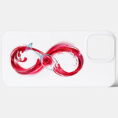 Infinity with Red Wine Case-Mate iPhone Hülle (Rückseite (Horizontal))