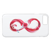 Infinity with Red Wine Case-Mate iPhone Hülle (Rückseite (Horizontal))
