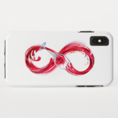 Infinity with Red Wine Case-Mate iPhone Hülle (Rückseite (Horizontal))