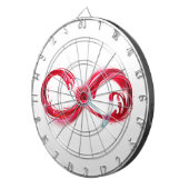 Infinity with Red Wine Dartscheibe (Vorderseite rechts)