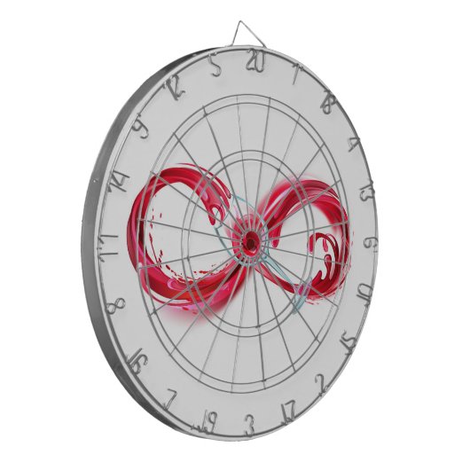 Infinity with Red Wine Dartscheibe (Vorderseite Links)