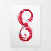 Infinity with Red Wine Dreifach Gefaltete Ankündigung (Cover)