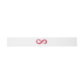 Infinity with Red Wine Einladungsbanderole (Flach)