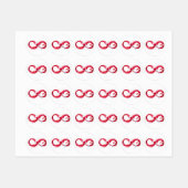 Infinity with Red Wine Etiketten (Blatt)