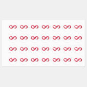 Infinity with Red Wine Etiketten (Blatt)