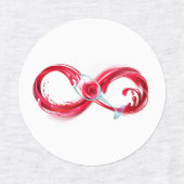 Infinity with Red Wine Etiketten (Design 2)