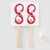 Infinity with Red Wine Fächer (Vorne und Hinten)