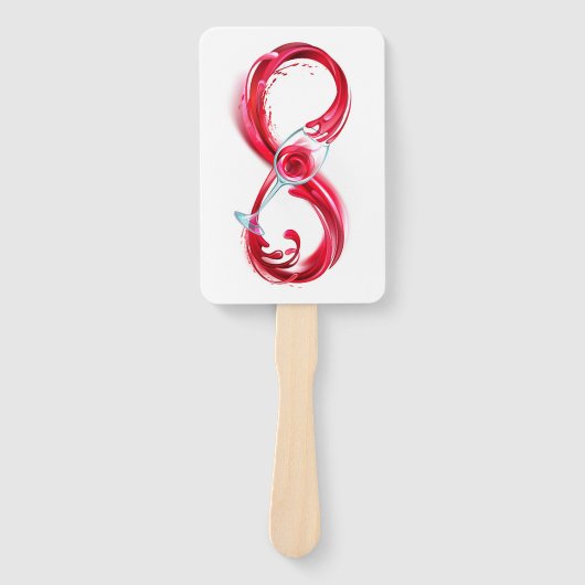 Infinity with Red Wine Fächer (Vorderseite)