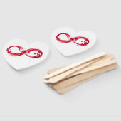 Infinity with Red Wine Fächer (Non-assembled)